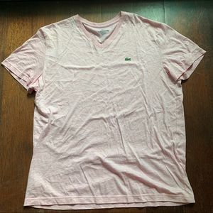 Men’s Lacoste V-Neck T-Shirt Size 6 / XL